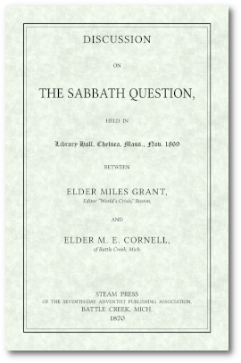 Discussion on the Sabbath Question